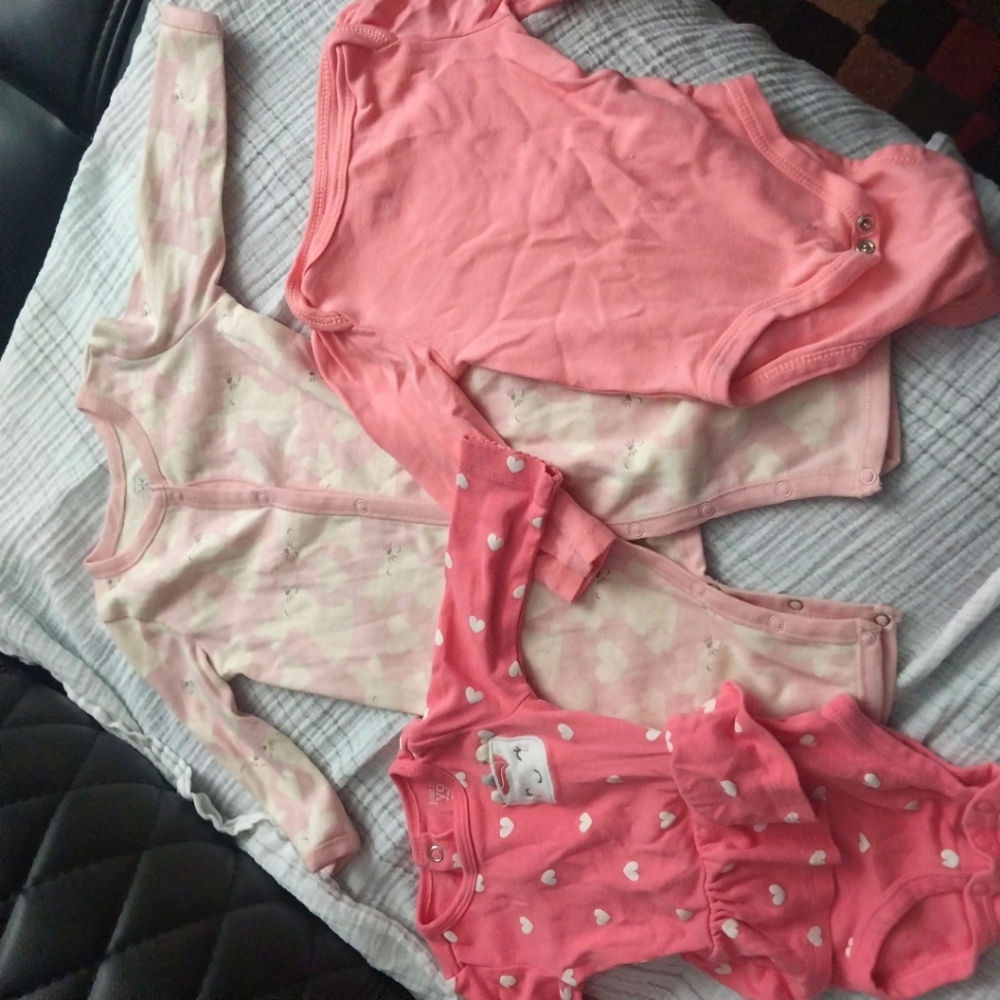 Koala Kids Pink and Cream Pajama Set Soft and Stretchy Intimates - Picture 1 of 4